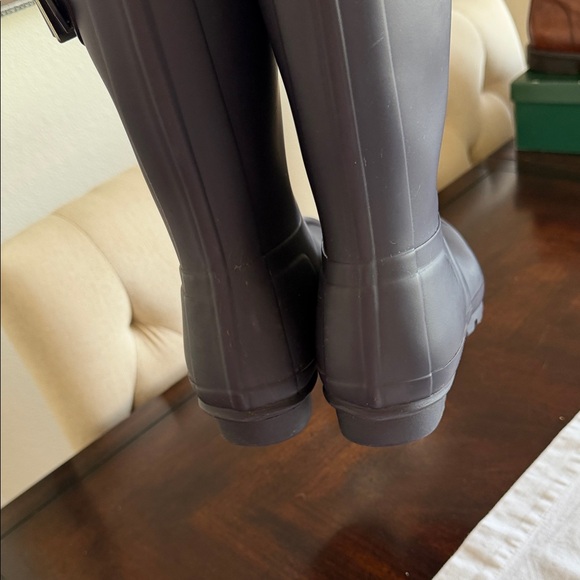 Hunter Original Short Waterproof Rain Boot dark purple size 8 - Picture 4 of 7